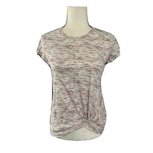 stateside womens white green red Crew Neck short sleeve top t shirt xs